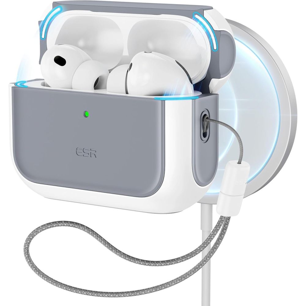 ESR Orbit HaloLock MagSafe-etui til AirPods Pro 3 – hvitt