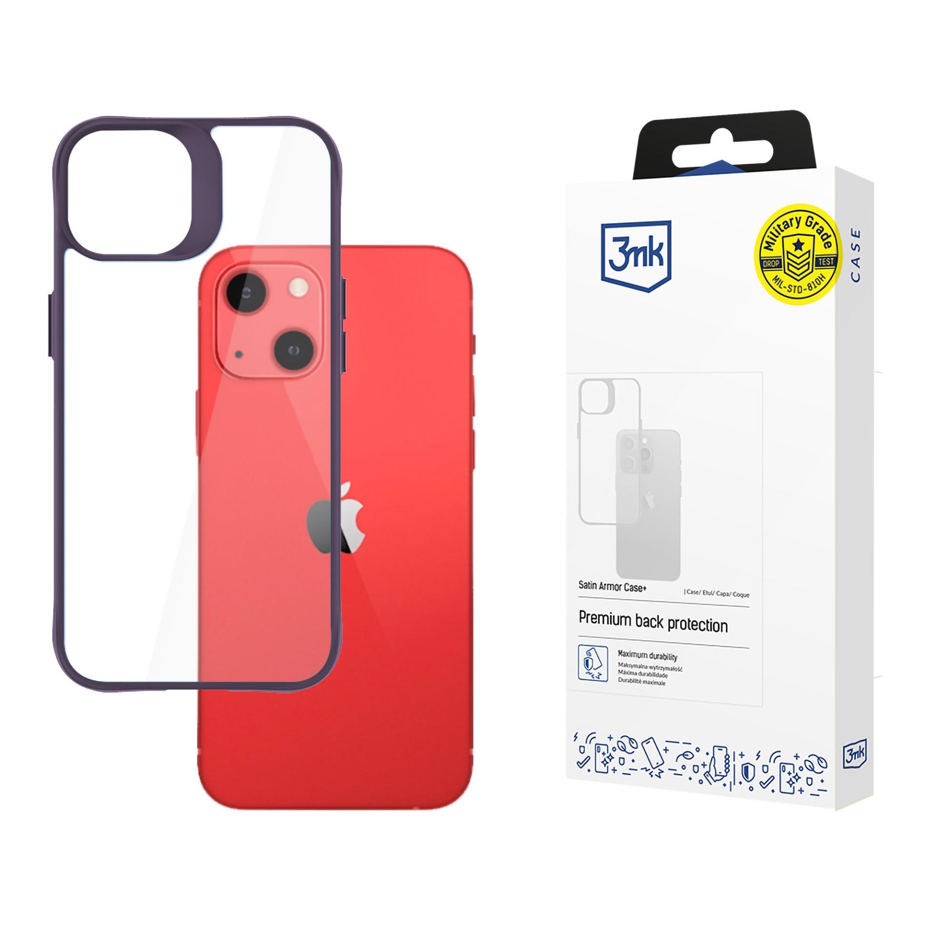 3mk Satin Armor Case+ Lilla til Apple iPhone 13 – gjennomsiktig