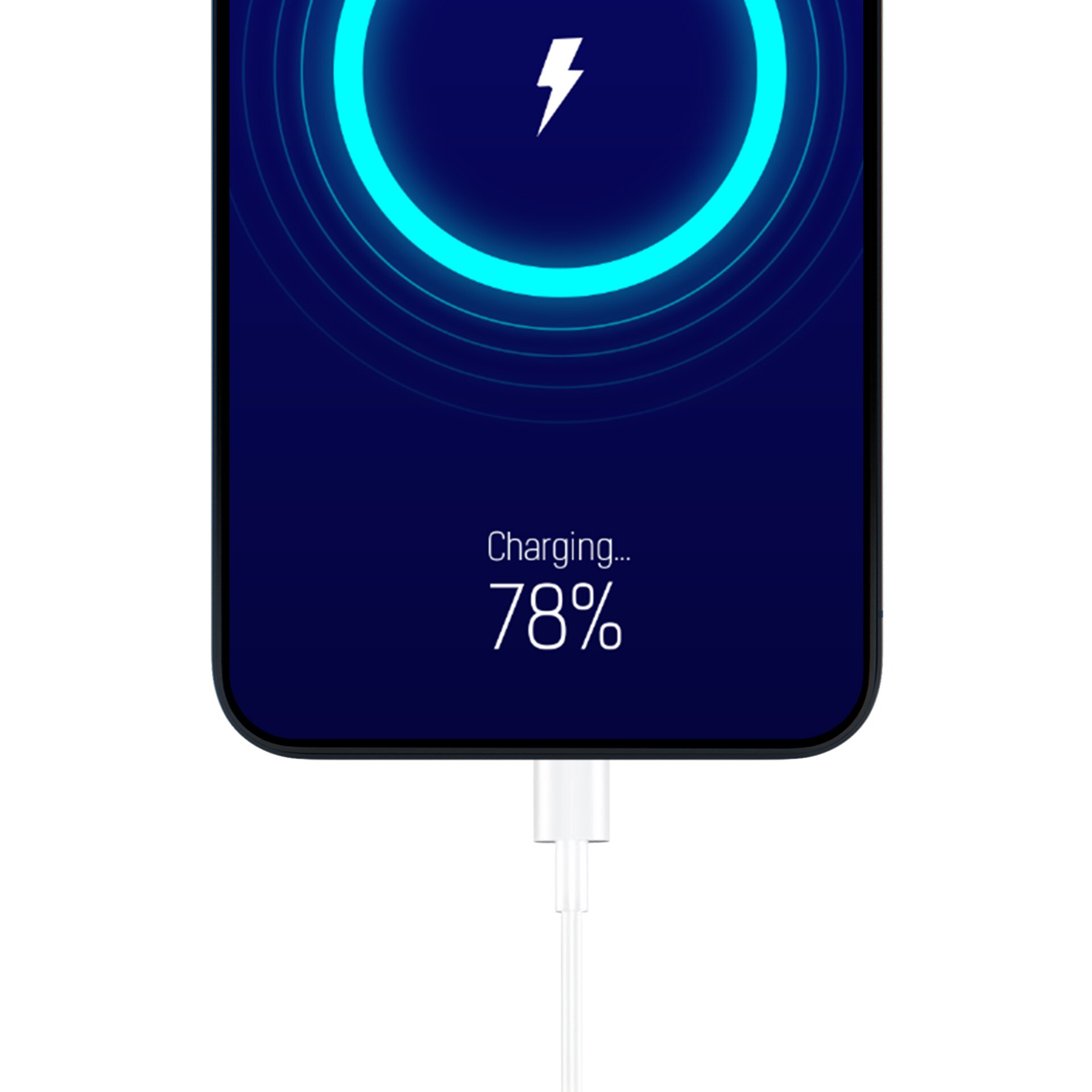 3mk-kabel 3-i-1 USB-A – micro-USB / Lightning / USB-C, 1,2 m, 20 V/2,4 A, 15 W – hvit