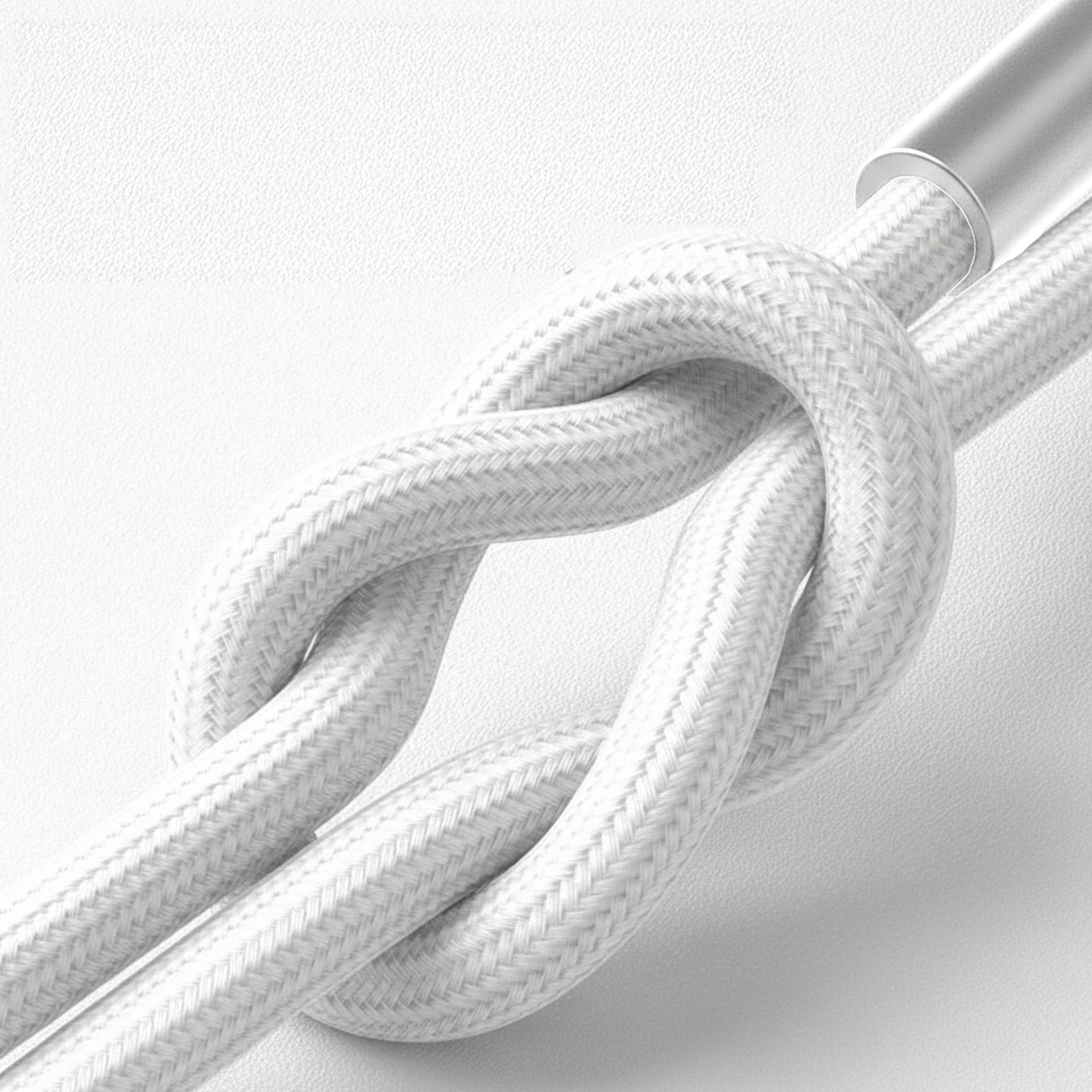 3mk Hyper Cable N-SERIES USB-C / Lightning 50 cm PD 3.0 9 V/3 A 27 W – hvit