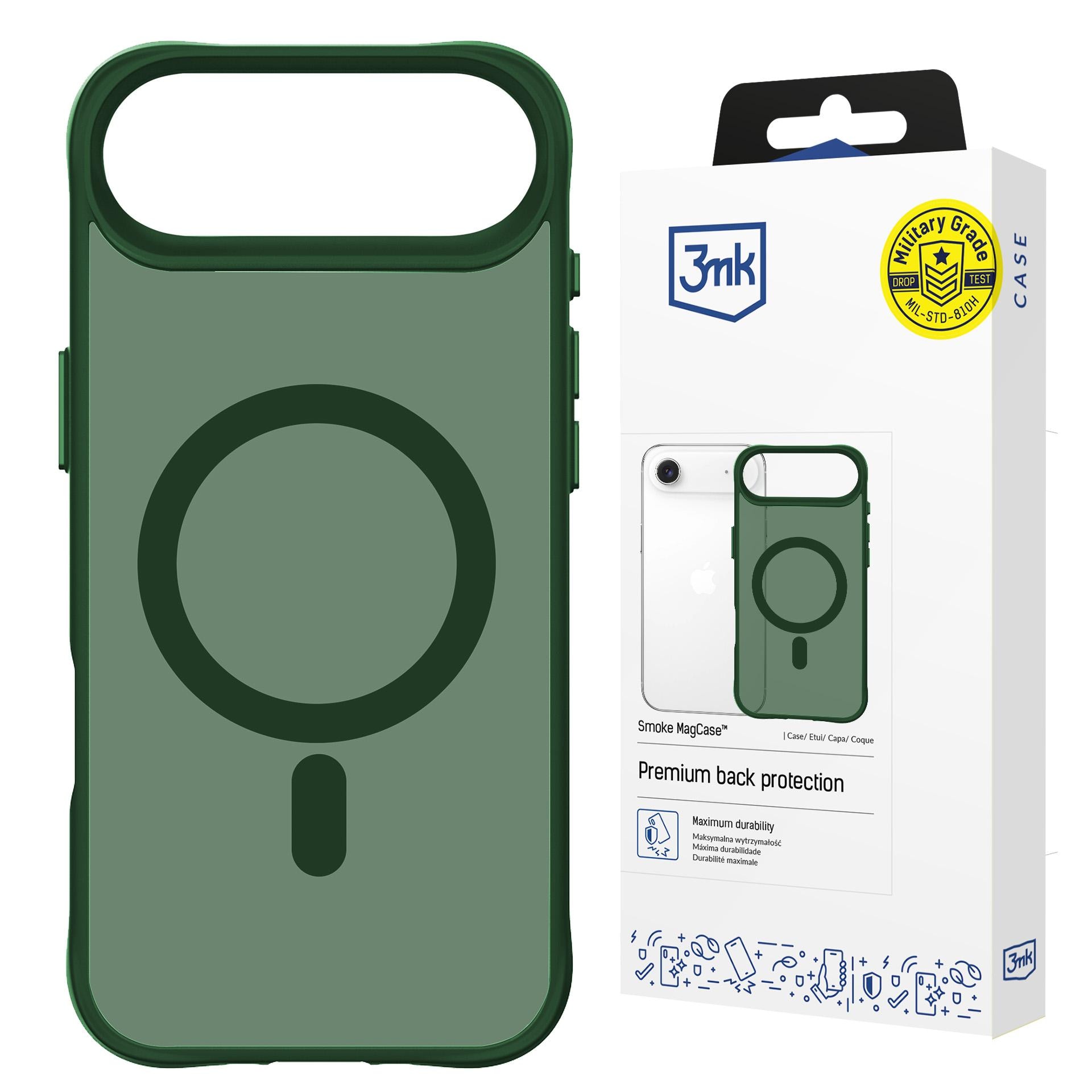 3mk Smoke MagCase til iPhone Air – Grønn