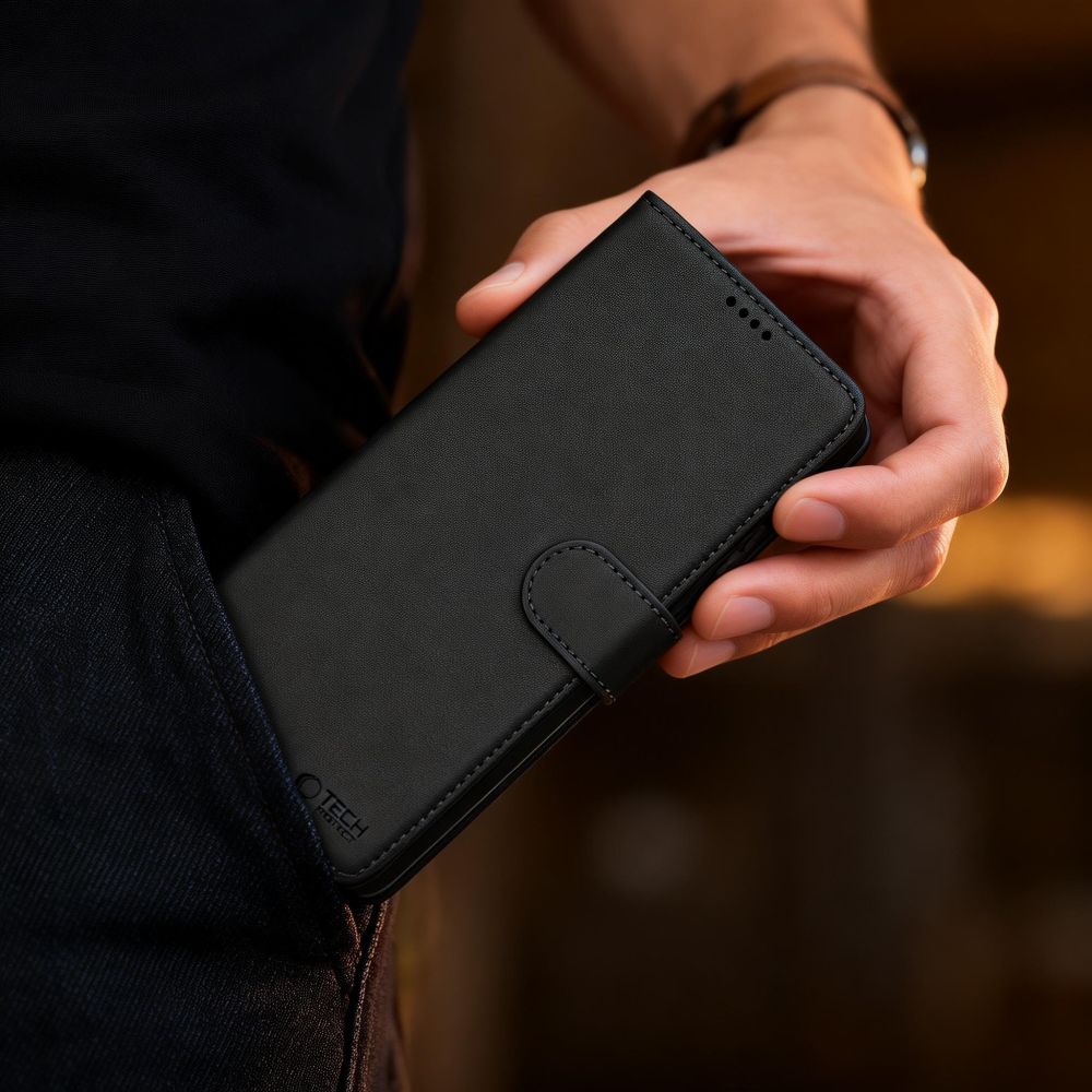 Tech-Protect lommebok-etui med MagSafe for Samsung Galaxy S26 Ultra – matt svart