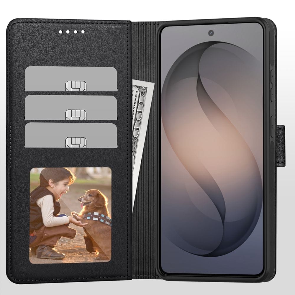 Tech-Protect lommebok-etui med MagSafe for Samsung Galaxy S26 Ultra – matt svart