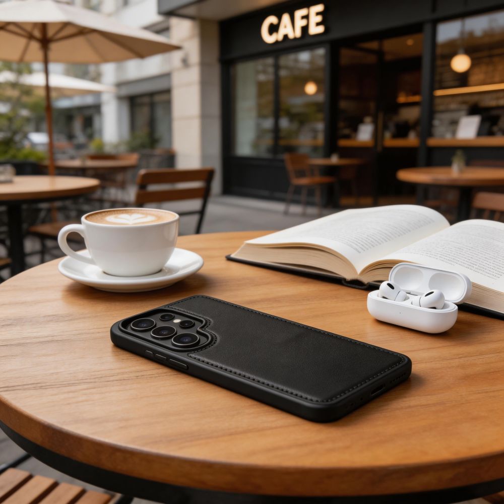 Tech-Protect lommebok-etui med MagSafe for Samsung Galaxy S26 Ultra – matt svart