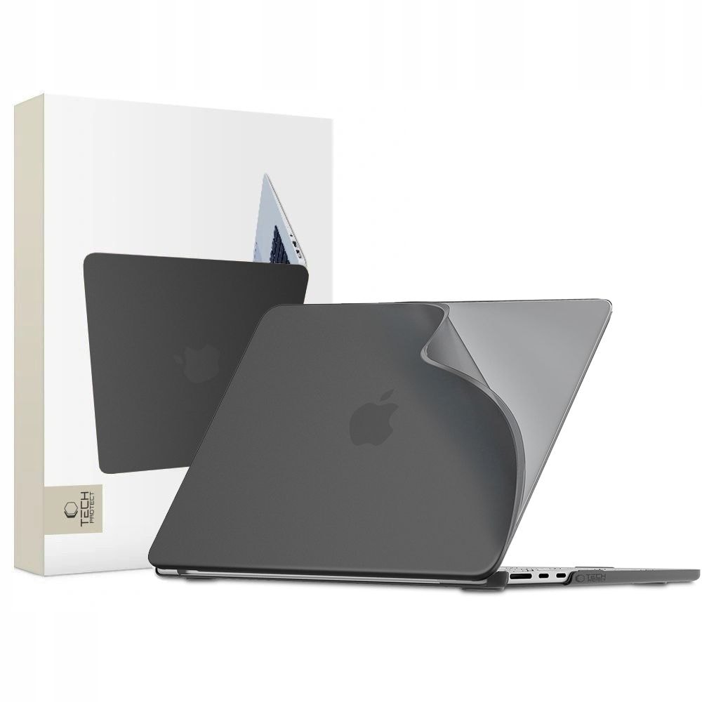 Tech-Protect Softshell-etui til MacBook Air 13" 2023–2024–2025–2026 – matt svart
