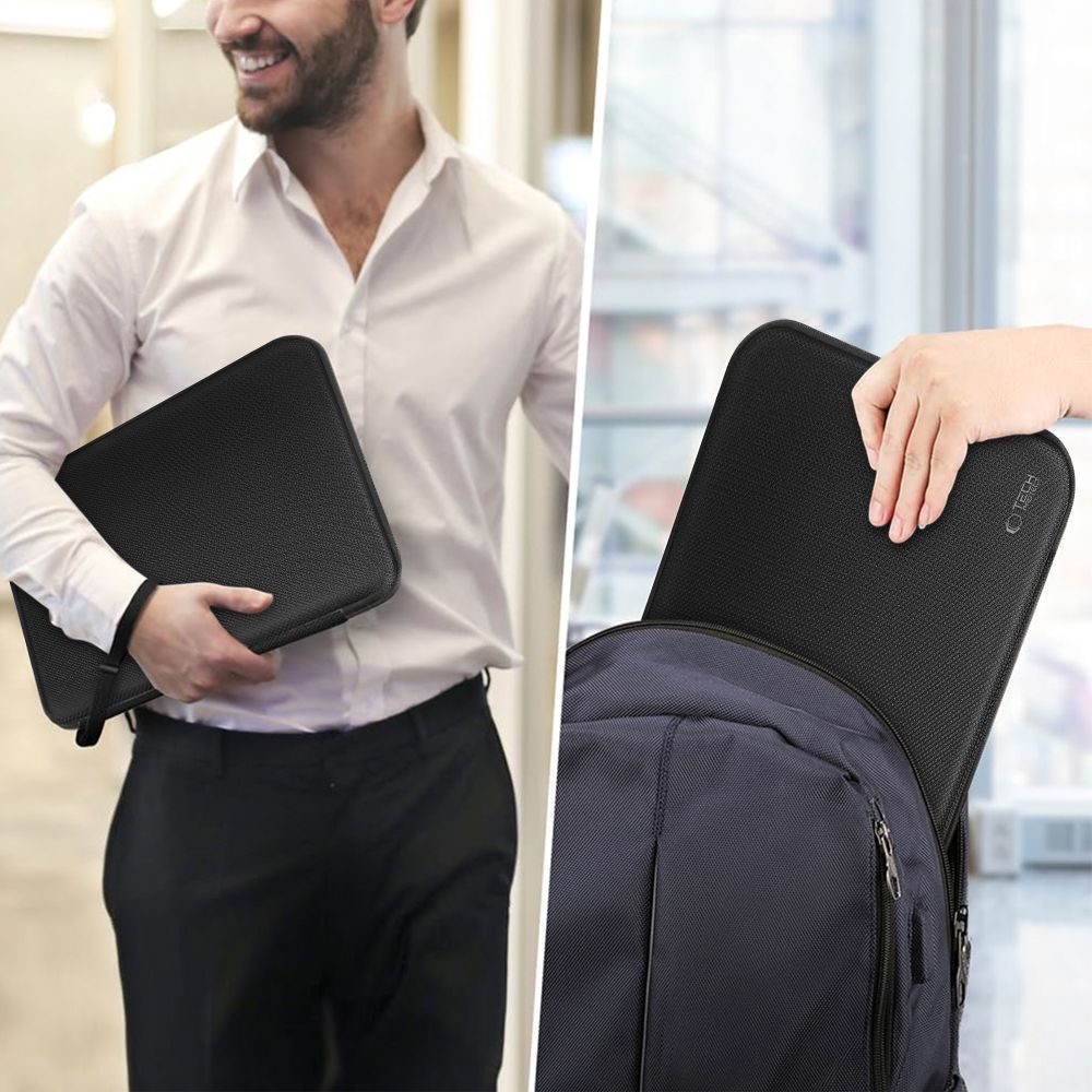 Tech-Protect Hardpouch-laptopveske 13–14 – svart