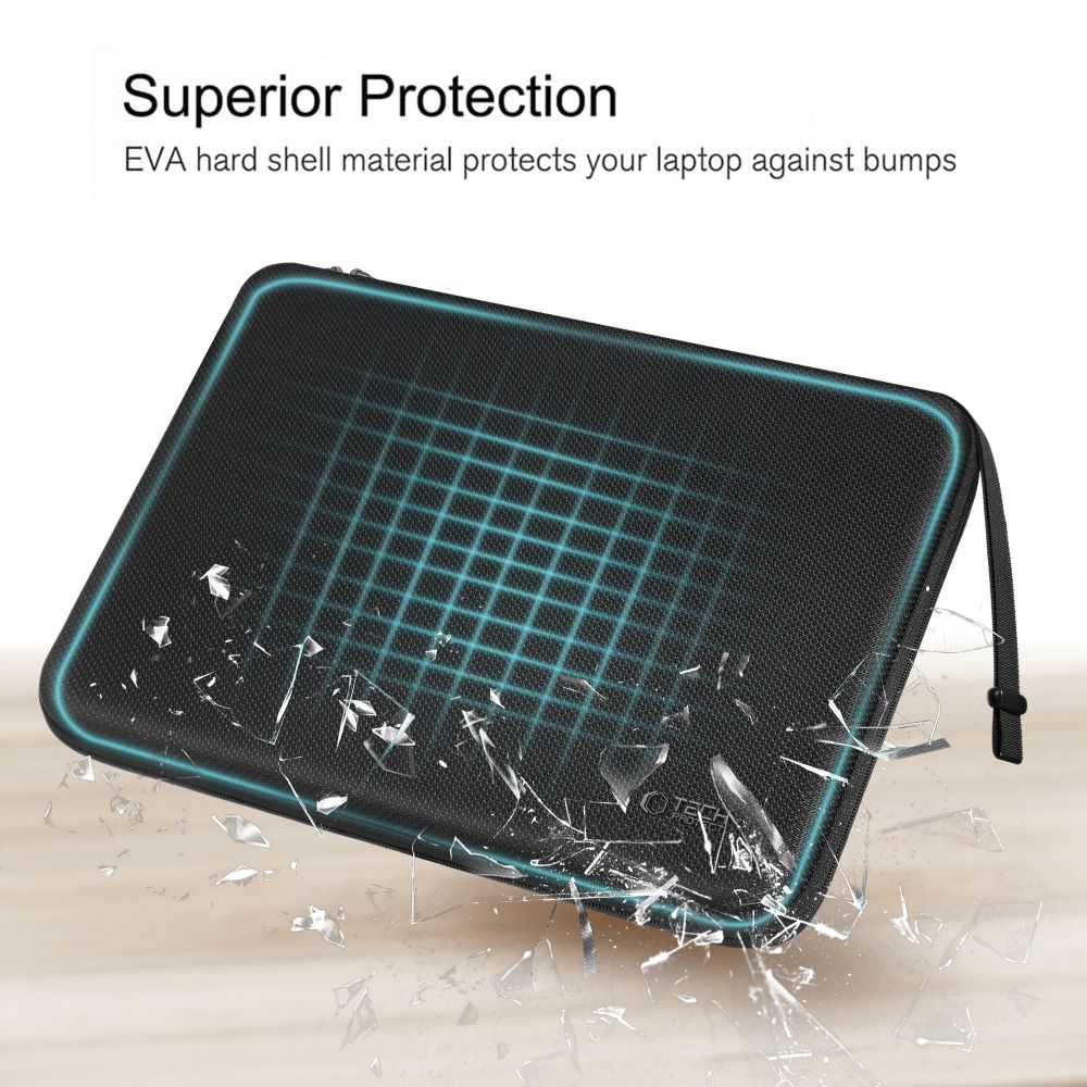 Tech-Protect Hardpouch-laptopveske 13–14 – svart