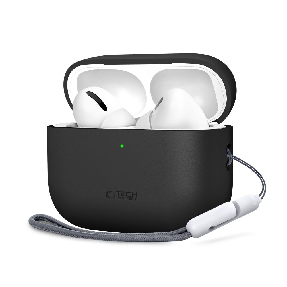 Tech-Protect silikonetui til AirPods Pro 3 – svart