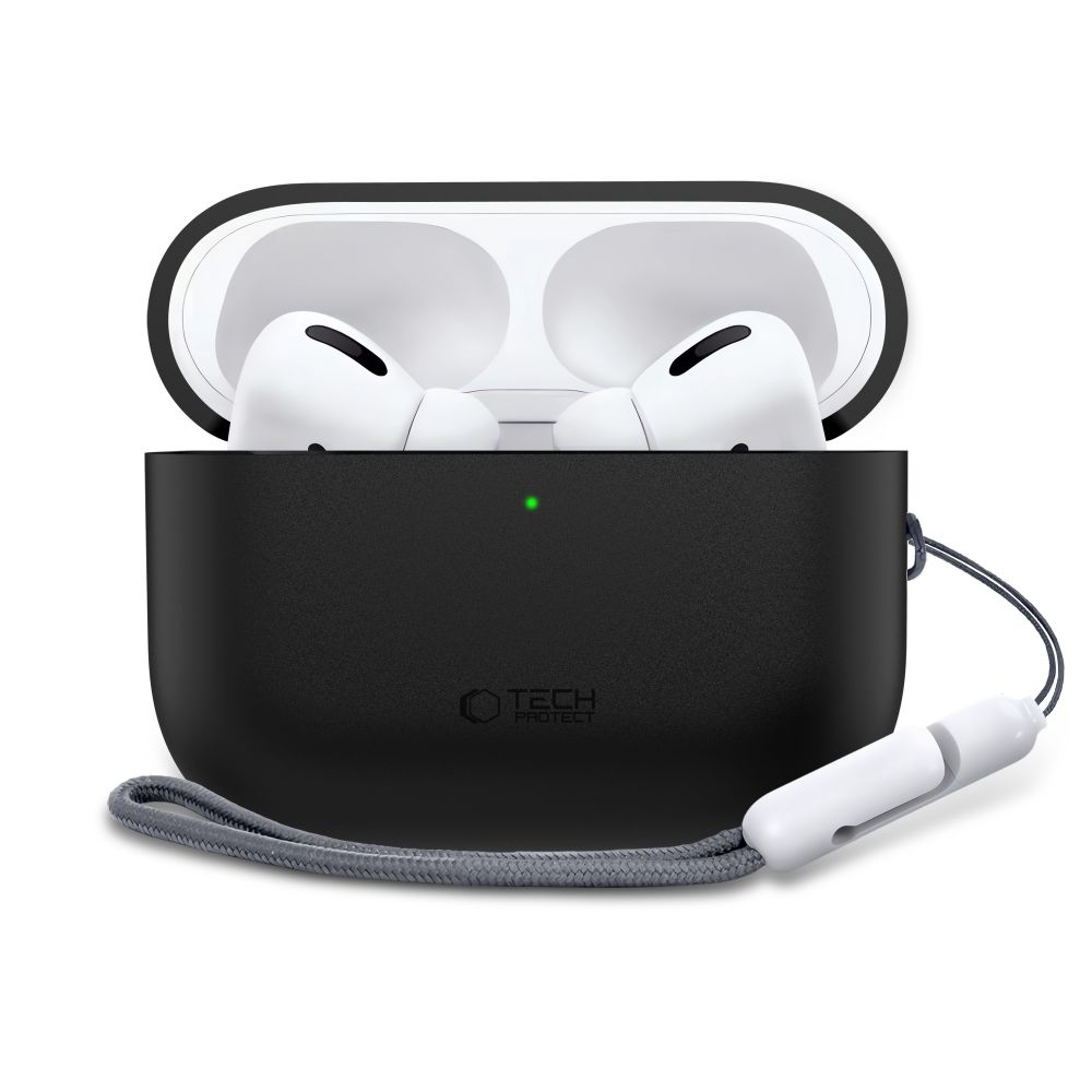 Tech-Protect silikonetui til AirPods Pro 3 – svart