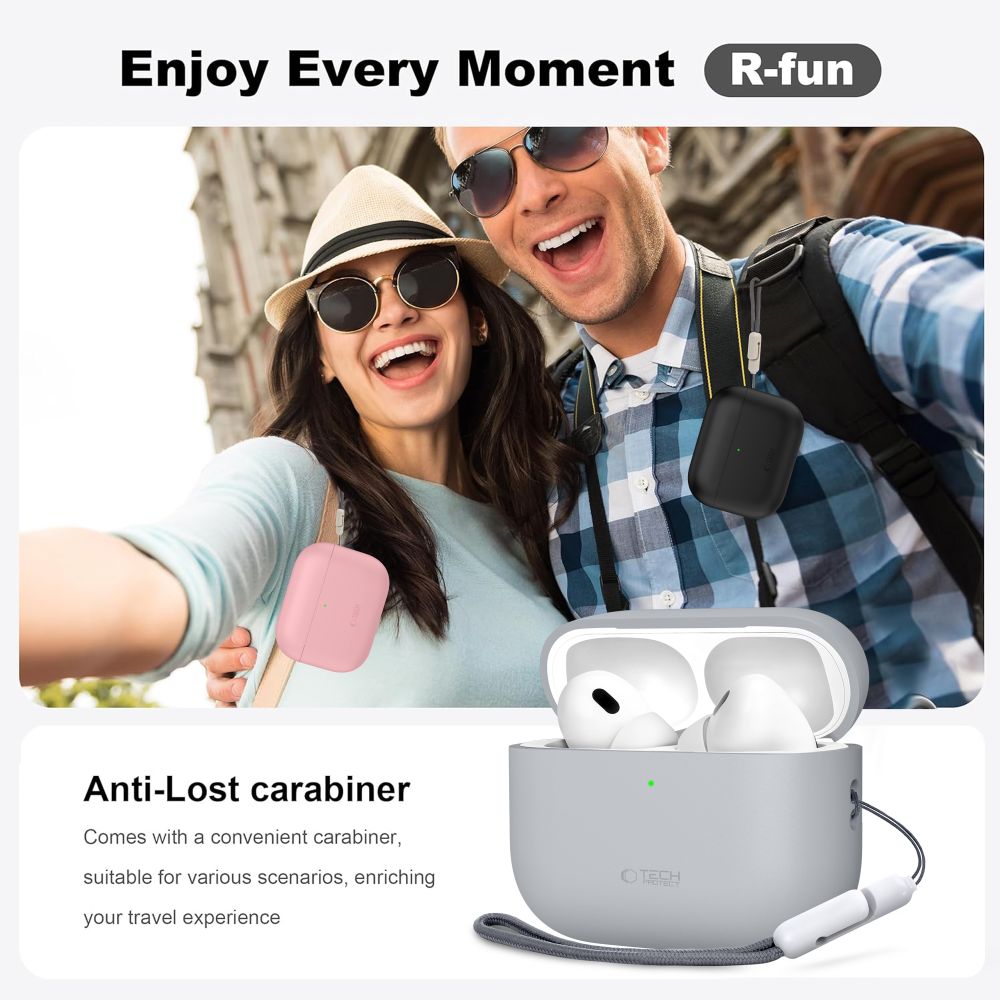 Tech-Protect silikonetui til AirPods Pro 3 – grønt