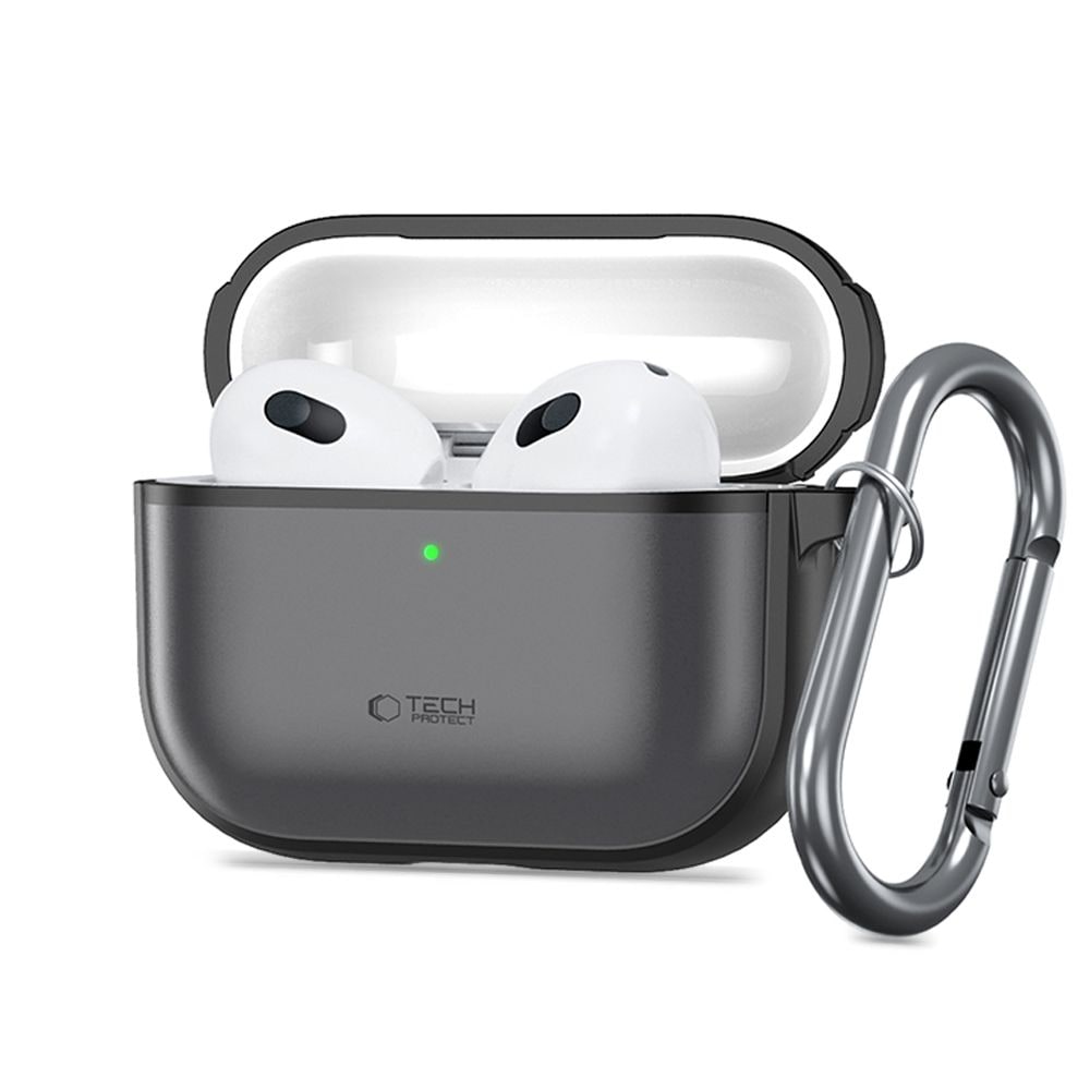 Tech-Protect silikonetui til AirPods Pro 3 – matt svart