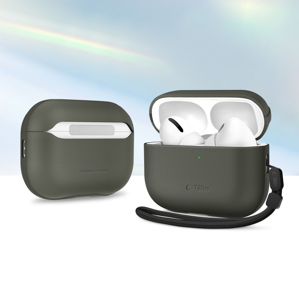 Tech-Protect NaturalFit-etui til AirPods Pro 3 – grønt