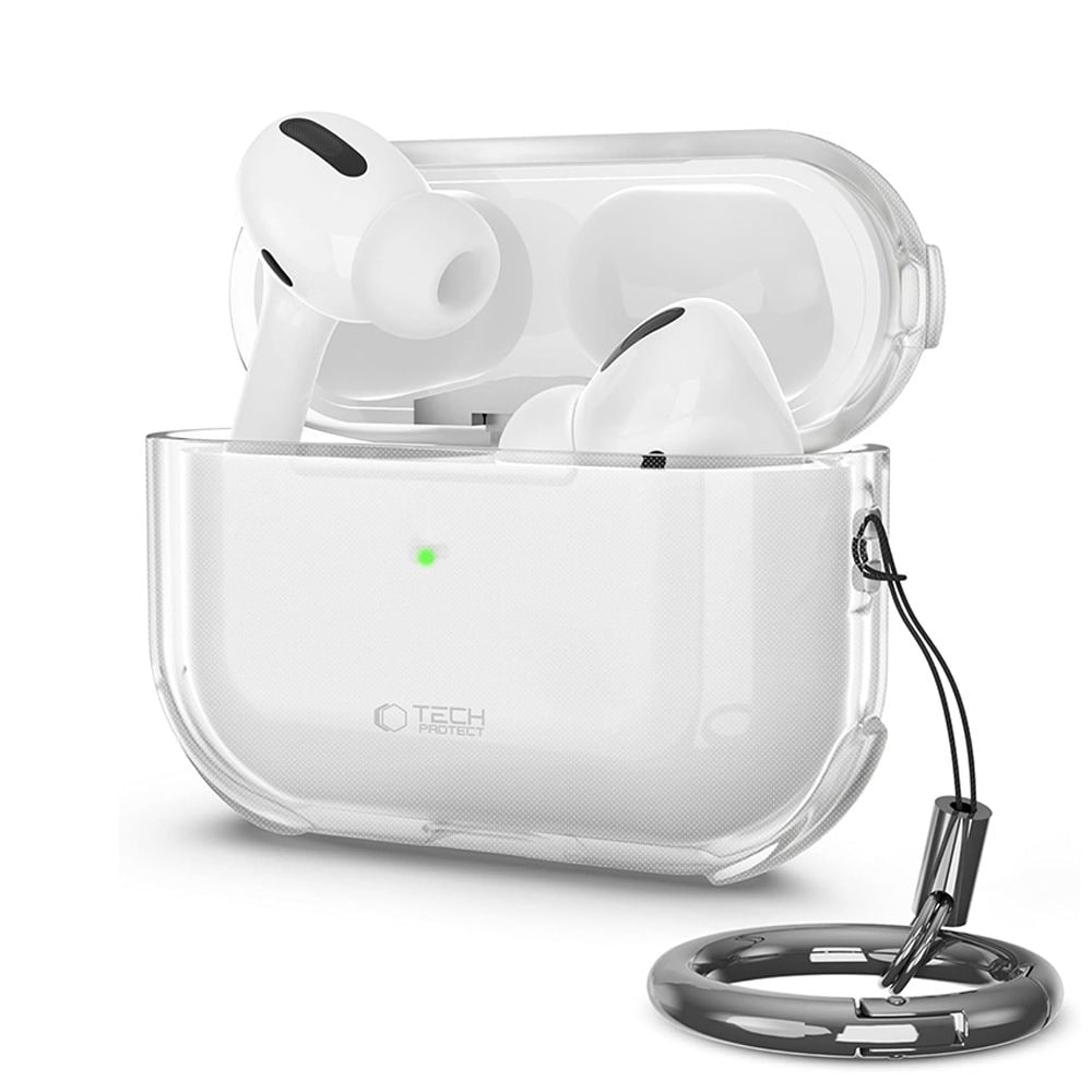 Tech-Protect Bounce-etui til AirPods Pro 3 – gjennomsiktig