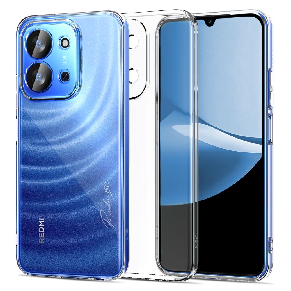 Tech-Protect FlexAir-etui til Xiaomi Redmi 15C 5G – Poco C85 5G – Gjennomsiktig