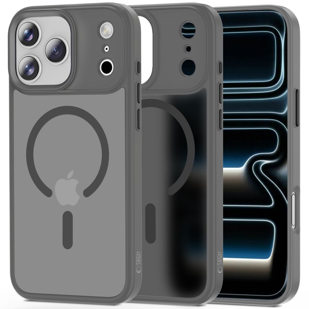 Tech-Protect MagMat MagSafe-etui til iPhone 17 Pro Max – grå
