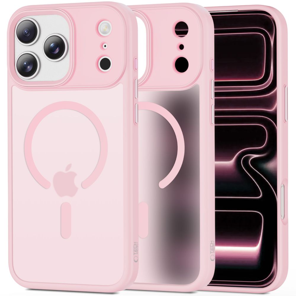 Tech-Protect MagMat MagSafe-etui til iPhone 17 Pro Max – rosa