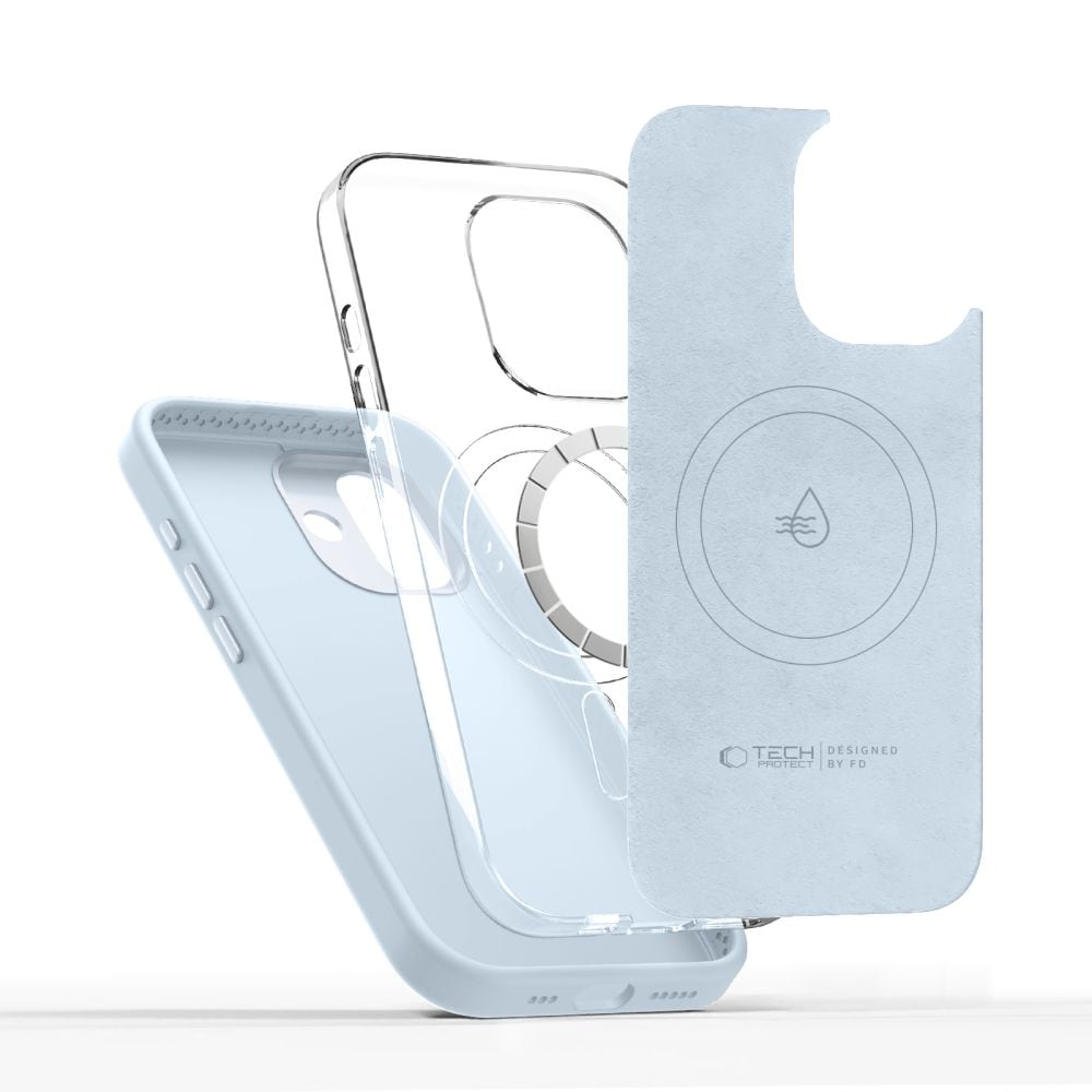 Tech-Protect Uniq MagSafe-etui til iPhone 17 – blått