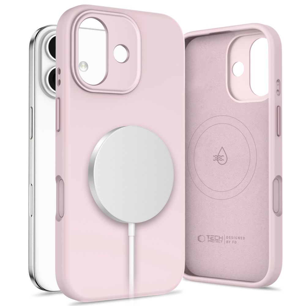 Tech-Protect Uniq MagSafe-etui til iPhone 17 – rosa
