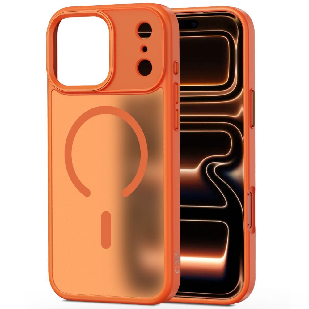 Tech-Protect MagMat MagSafe-etui til iPhone 17 Pro – oransje