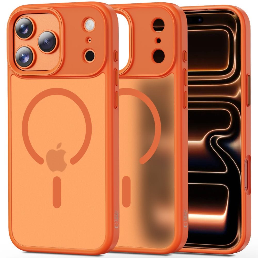 Tech-Protect MagMat MagSafe-etui til iPhone 17 Pro Max – oransje