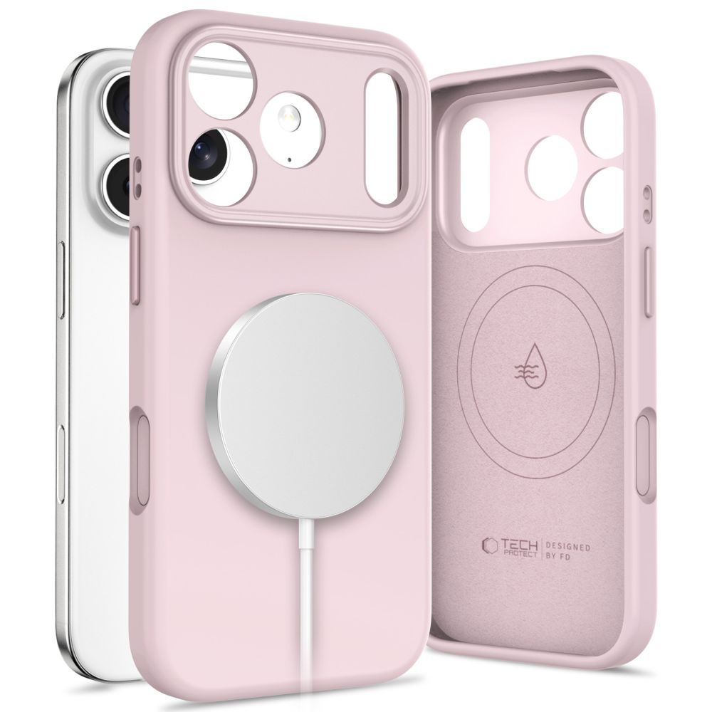 Tech-Protect Uniq MagSafe-etui til iPhone 17 Pro Max – rosa