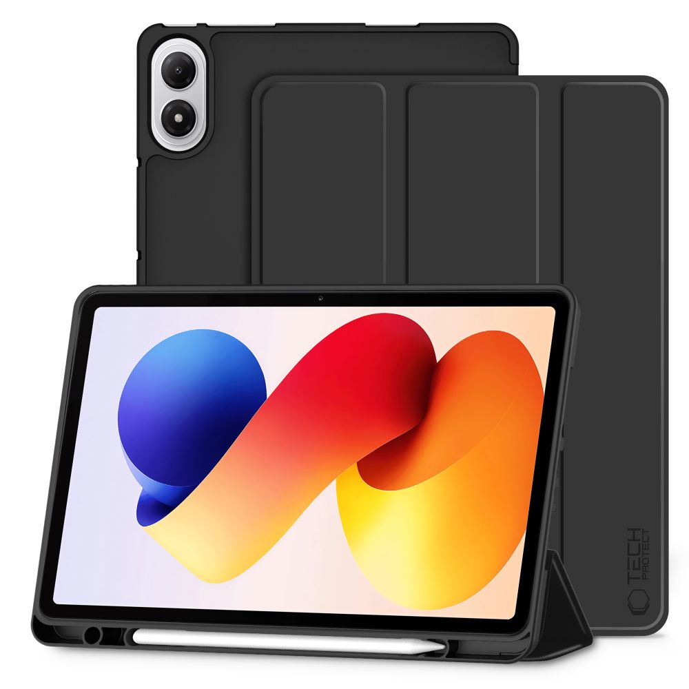 TechProtect SmartCase penneetui til Xiaomi Poco Pad M1 / Redmi Pad 2 Pro 12,1 – svart