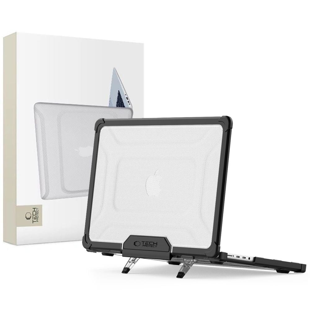 Tech-Protect SmartShell Pro etui MacBook Pro 14 M1/M2/M3/M4/M5 (2021–2025) – svart/transparent