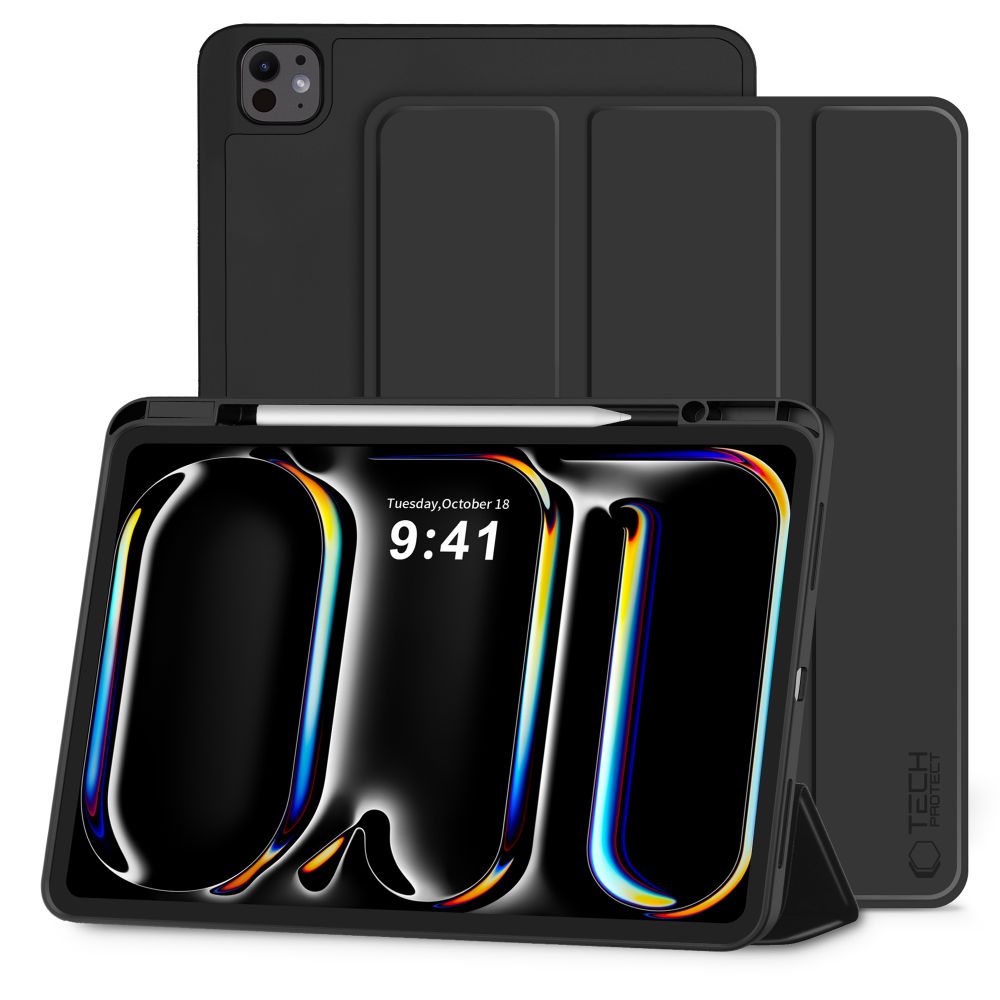 Tech-Protect SC pennetui til iPad Pro 13” 7 / 8 / 2024–2025 – svart