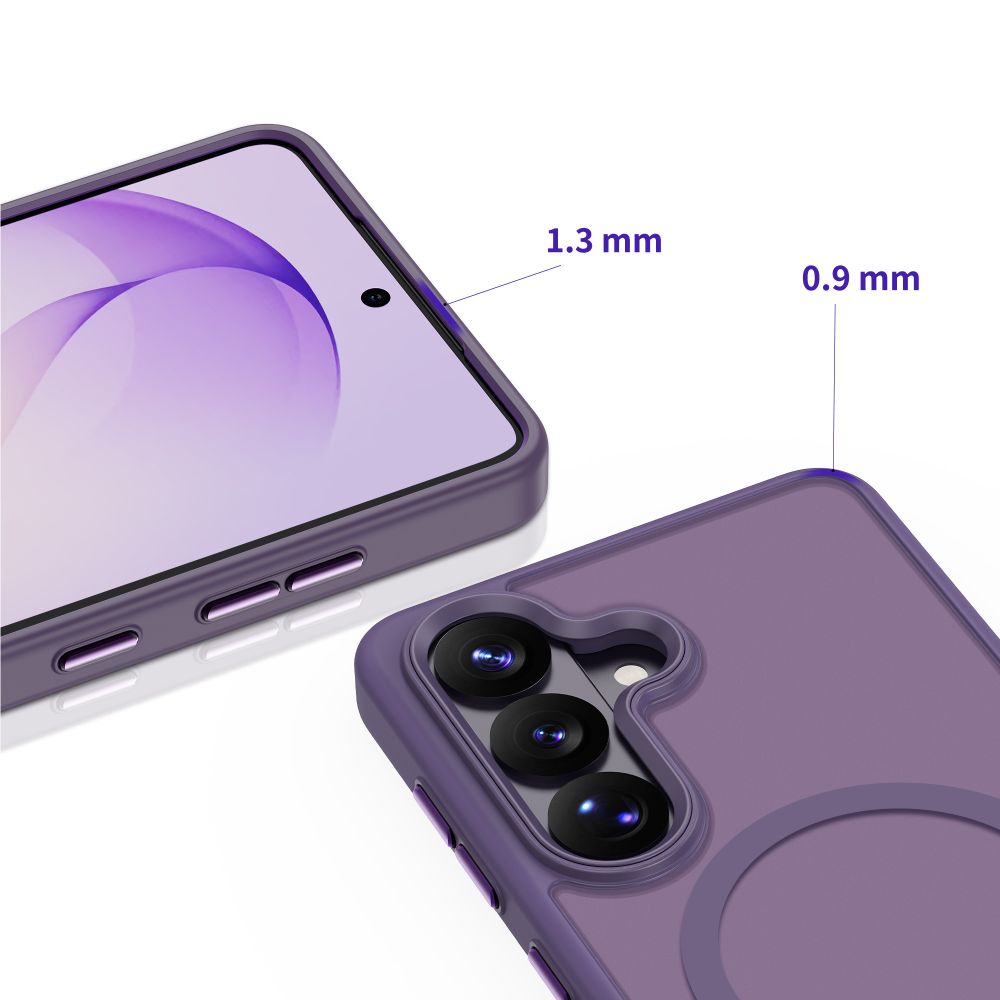 Tech-Protect Magmat MagSafe-etui til Samsung Galaxy S26 – matt lilla