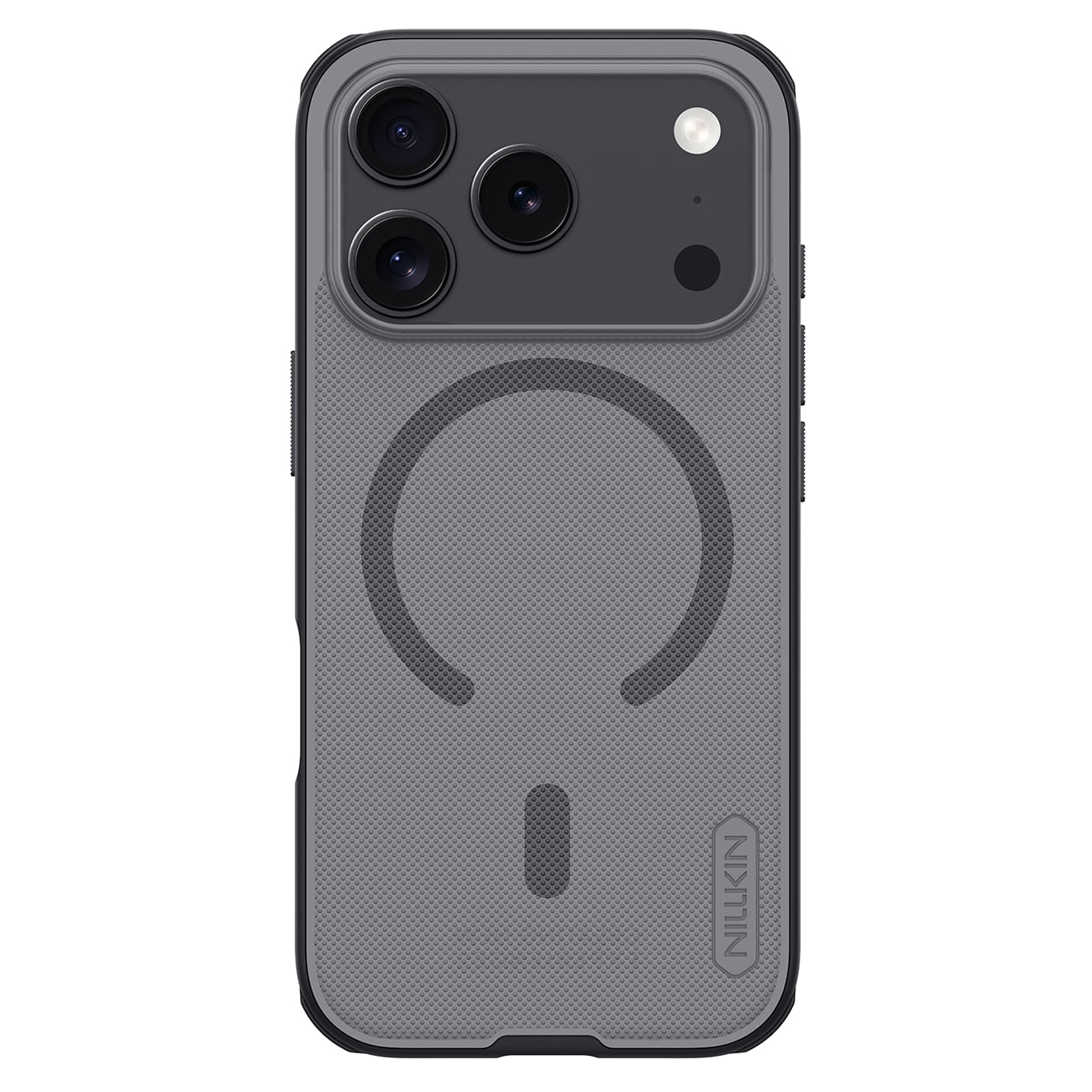 Nillkin Super Frosted Shield Pro MagSafe-kompatibelt deksel til iPhone 17 Pro – gjennomsiktig svart