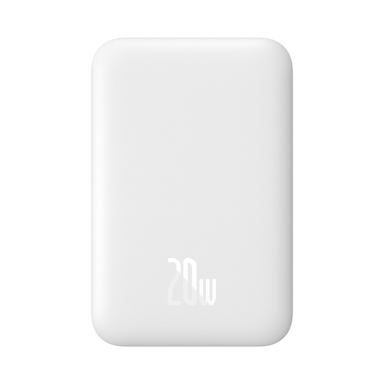 Baseus Airpow 6000 mAh 20 W powerbank med Baseus Simple USB-C-kabel (20 V × 3 A) 30 cm – hvit
