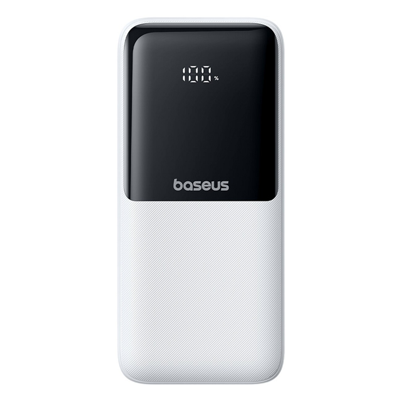 Baseus Lipow 20 000 mAh 22,5 W powerbank m/2 innebygde kabler + Simple USB-A–USB-C (20 cm) hvit