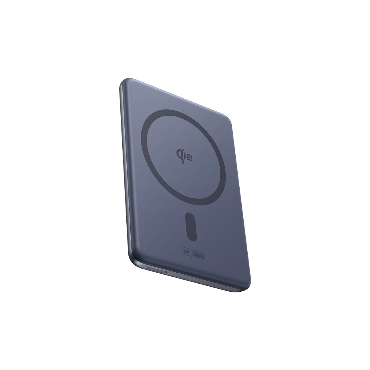Baseus PicoGo AM31 Qi2 5000 mAh 20 W ultratynn MagSafe powerbank m/stativ + USB-C 20 cm kabel – grå