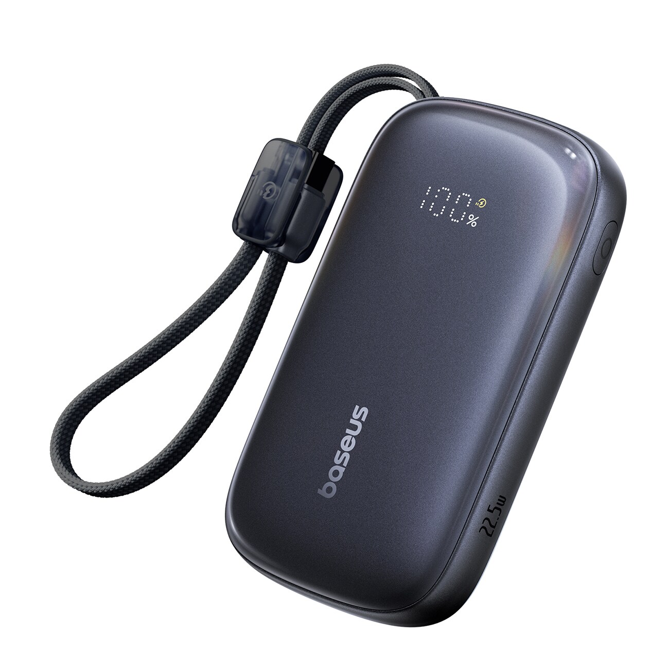 Baseus EnerFill FC21 Qpow 3 Ultra 20 000 mAh 22,5 W powerbank med skjerm og kabel inkludert – svart