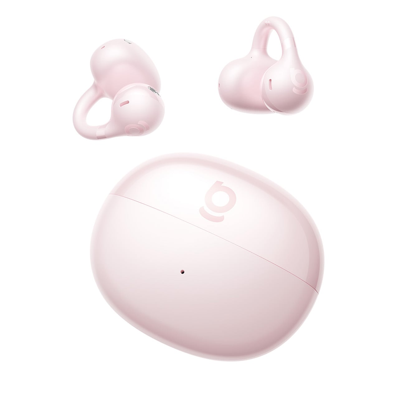 OWS Baseus Bass BC1 øretelefoner med klips – rosa
