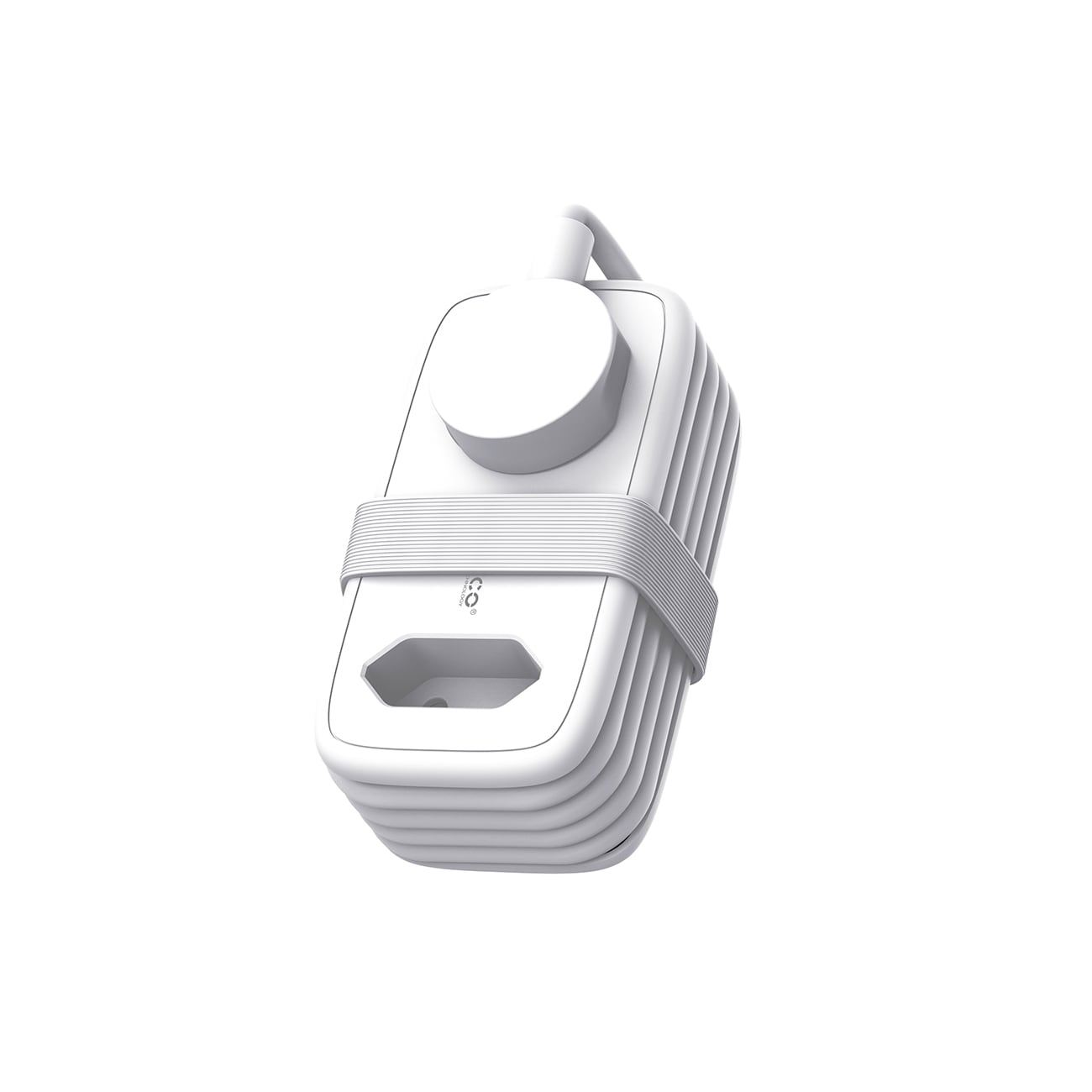 Orico AP3 65 W GaN 6-i-1 stikkontaktliste 2x vekselstrøm + 2x USB-A + 2x USB-C – hvit