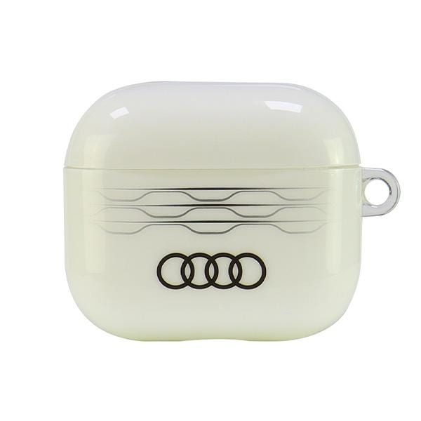Audi IML-etui til AirPods 3 med geometrisk mønster – hvitt