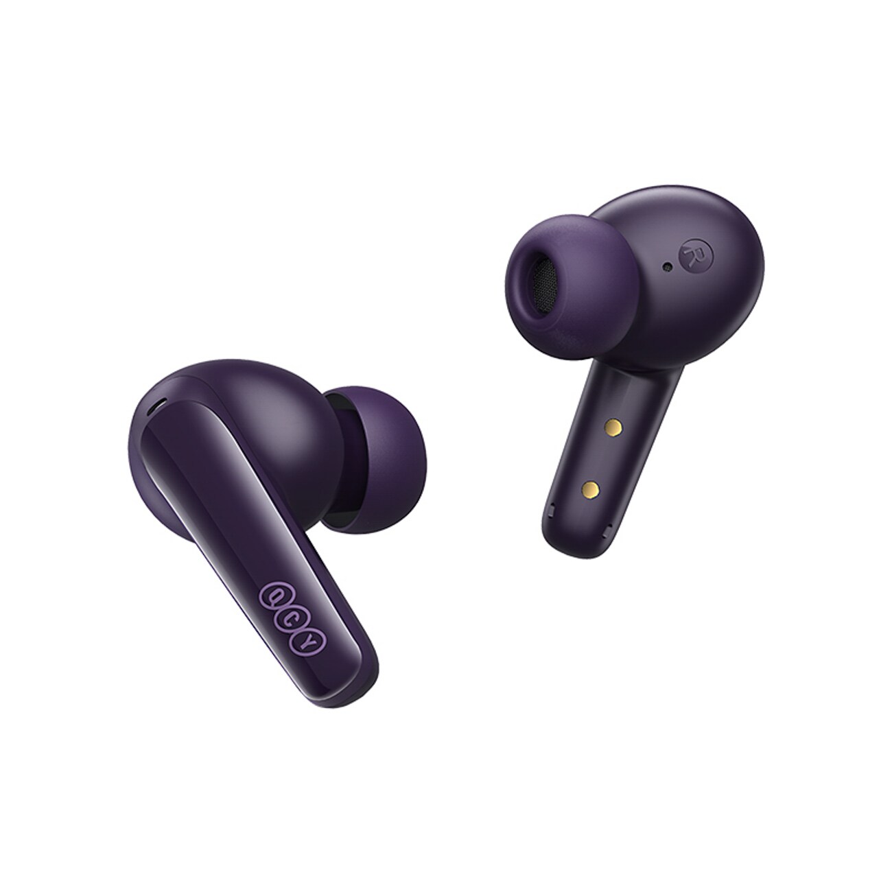QCY T13X ørepropper med ENC, IPX5 og Bluetooth 5.3 – Lilla
