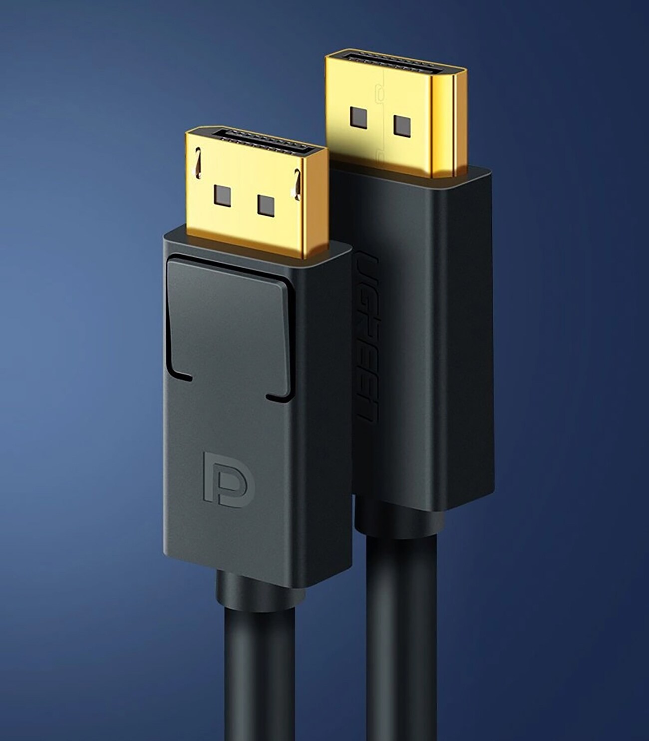 Ugreen DP102 10212 DisplayPort 1.2 4K / DisplayPort 1.2 4K-kabel, 3 m – svart
