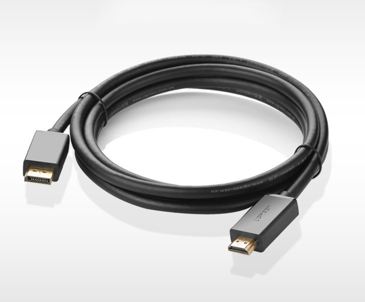 Ugreen ensrettet DisplayPort-til-HDMI-kabel, 4K, 30 Hz, 32 AWG, 1,5 m, svart (DP101 10239)