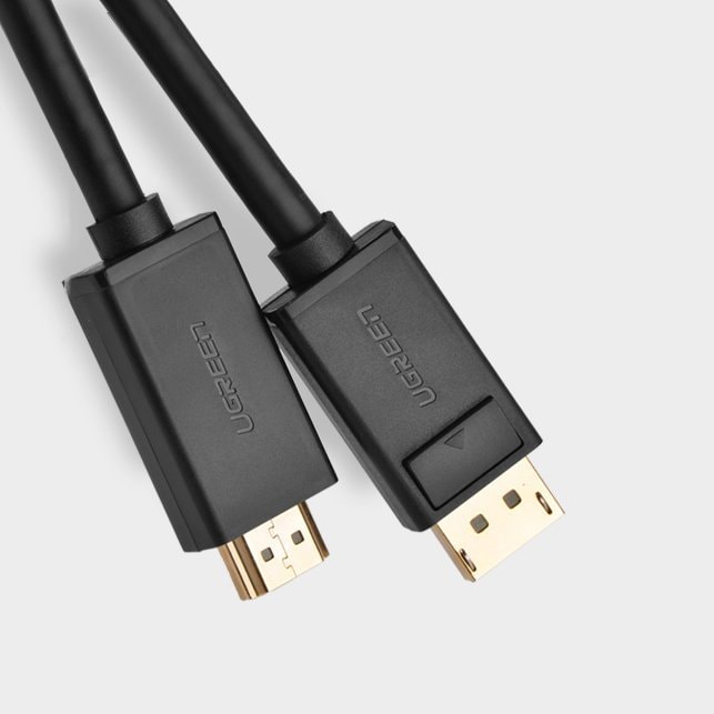 Ugreen ensrettet DisplayPort-til-HDMI-kabel, 4K, 30 Hz, 32 AWG, 1,5 m, svart (DP101 10239)