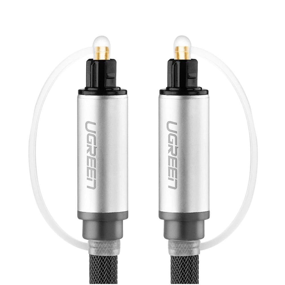Ugreen AV108 10540 optisk Toslink/SPDIF-kabel, 2 m – grå
