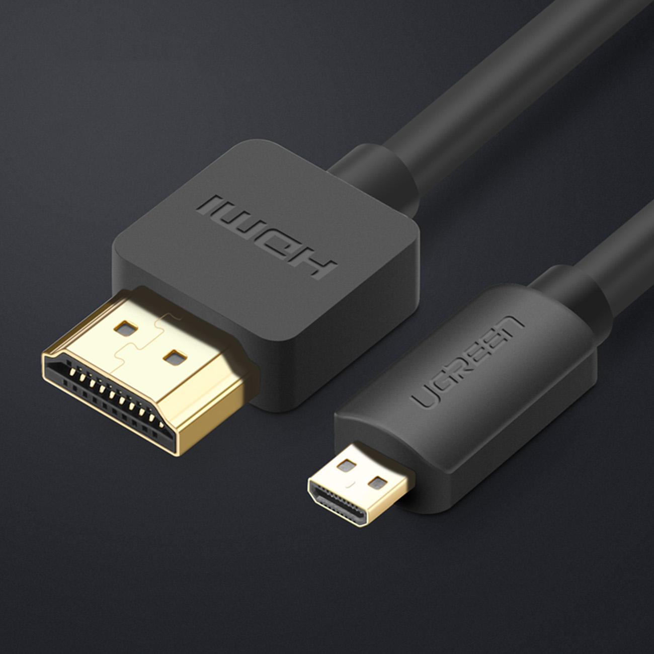 Ugreen-kabel: Micro HDMI – HDMI-kabel, 3 m, svart (HD127)