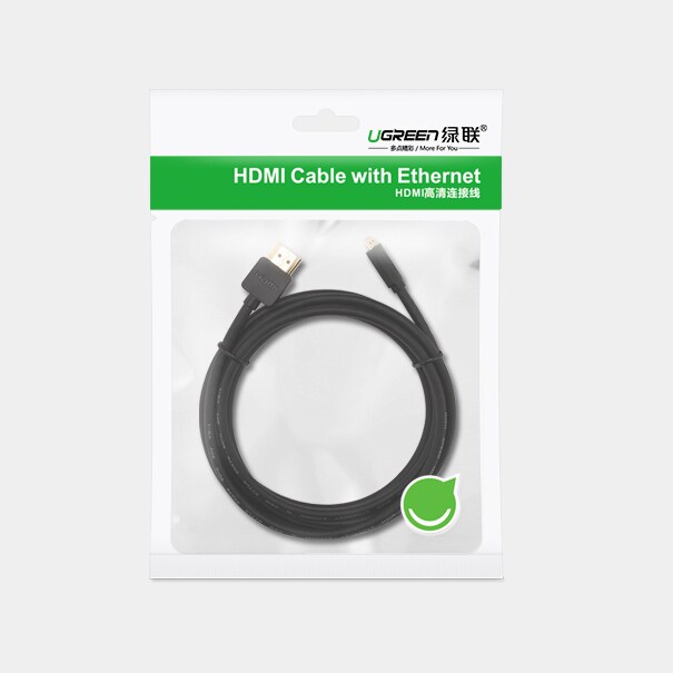 Ugreen HD127 mikro-HDMI – HDMI 2.0 4K 60 Hz-kabel, 1 m – svart