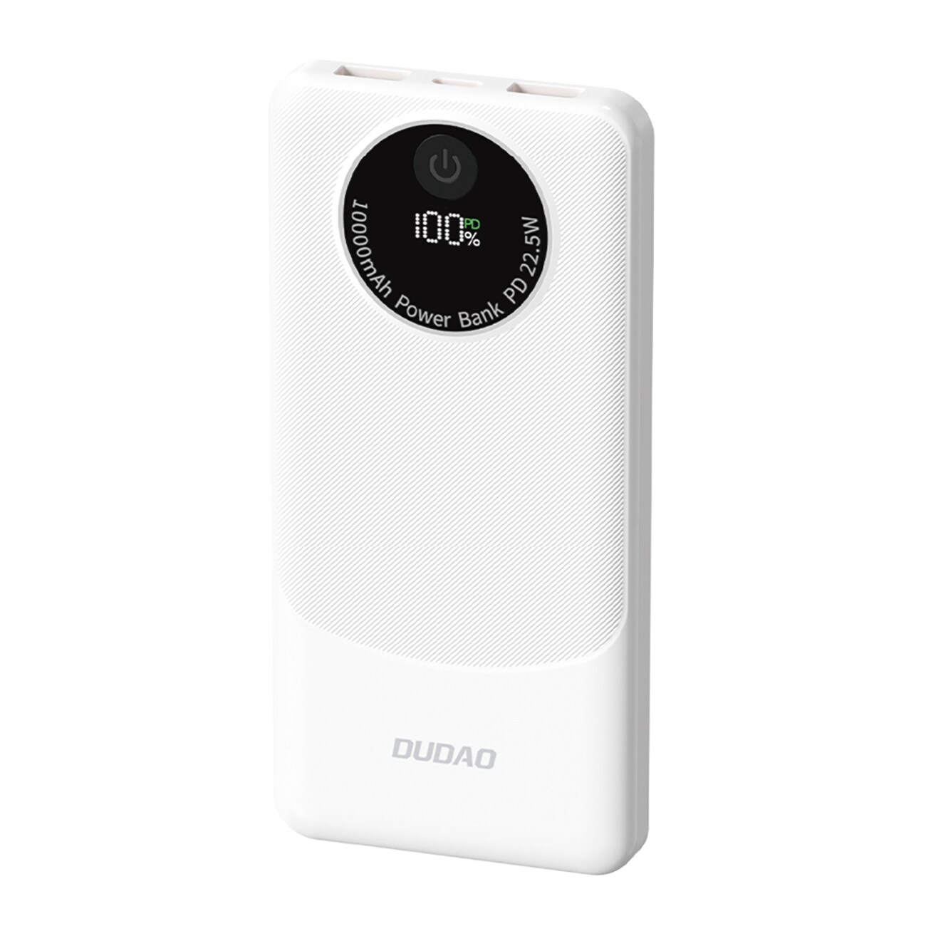 Powerbank Dudao K12 10 000 mAh PD 22,5 W USB-A, USB-C – hvit