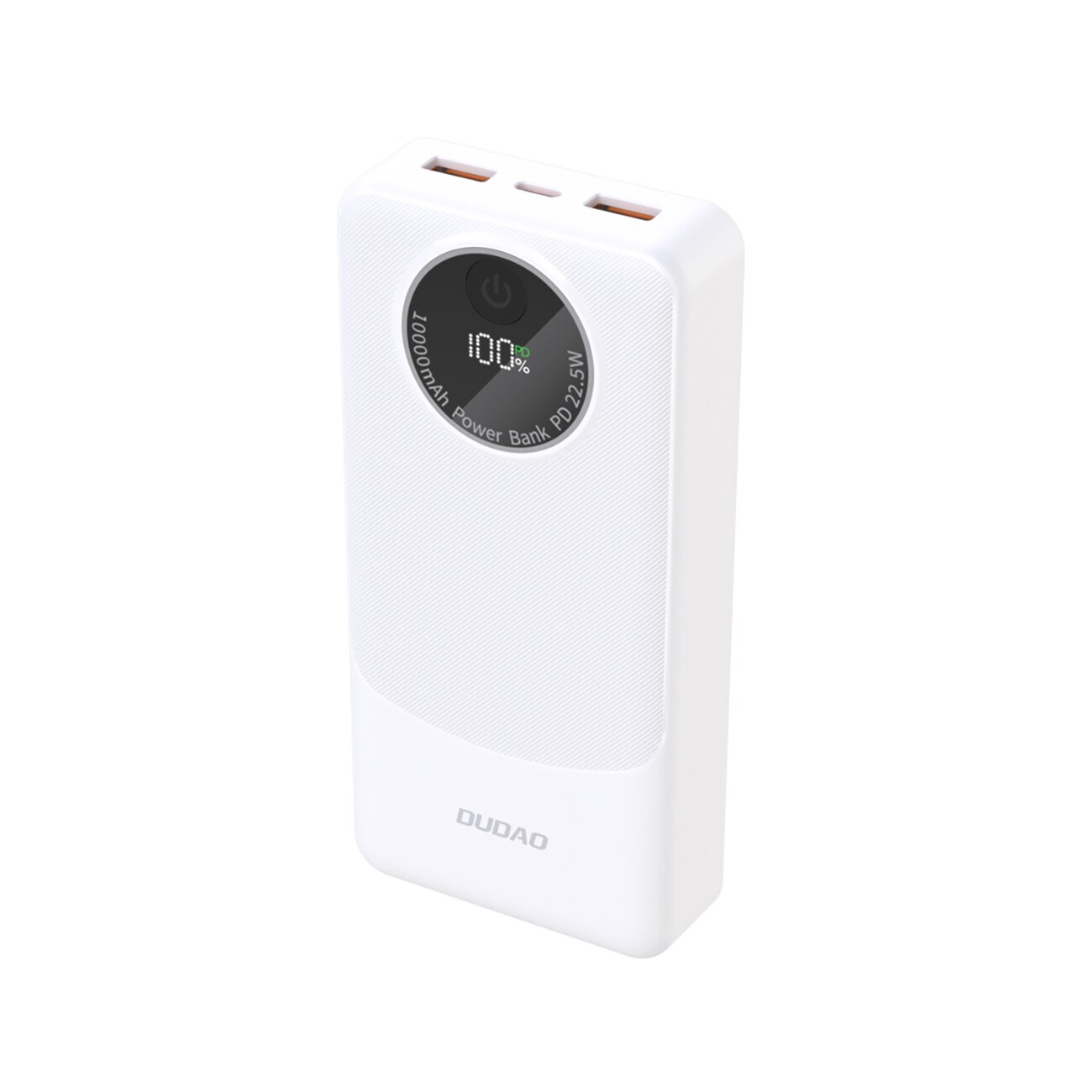 Dudao K12Pro Power Bank 22,5 W PD 20 000 mAh USB-A, USB-C – hvit