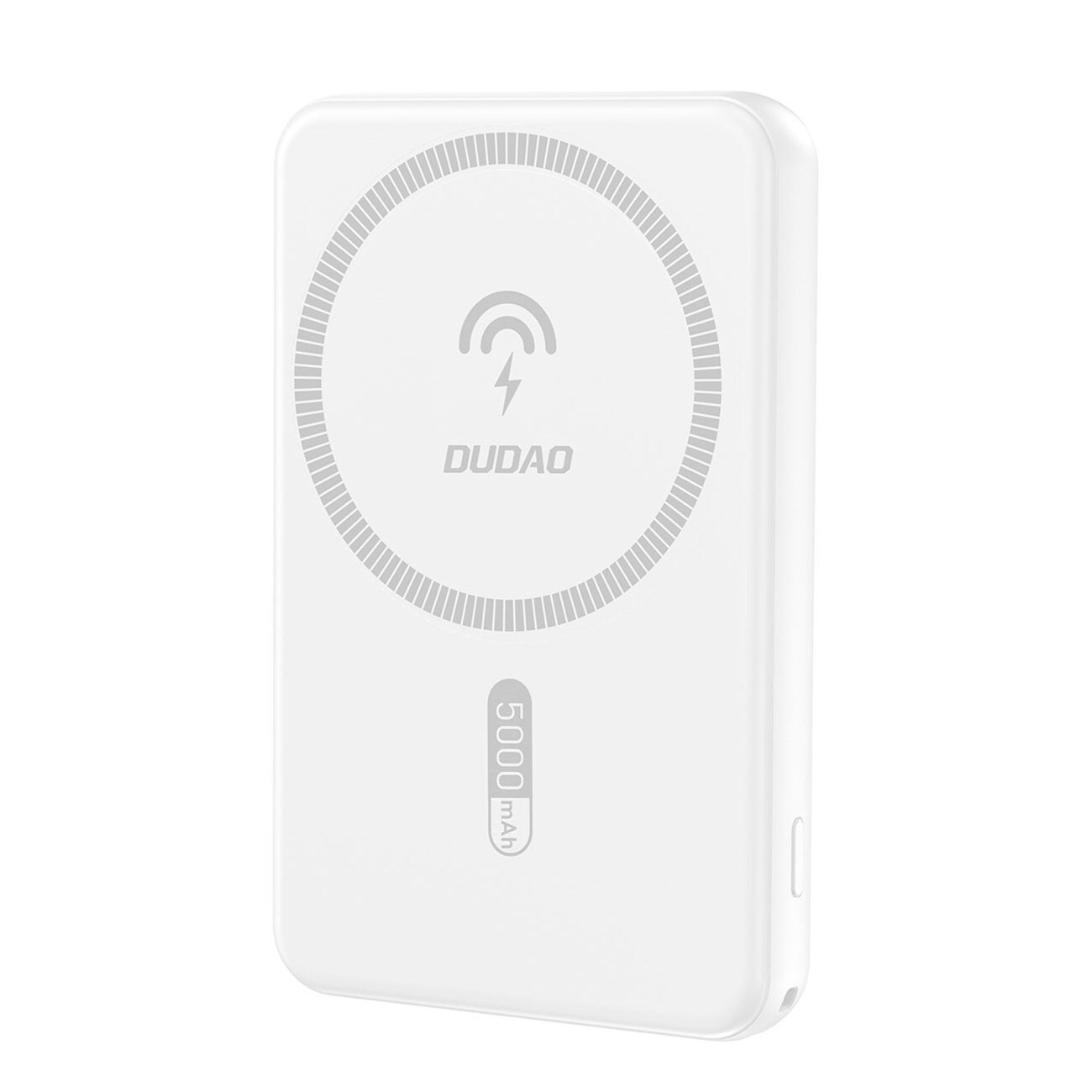 Dudao K14S magnetisk powerbank 20 W 5000 mAh 1x USB-A 1x USB-C – hvit