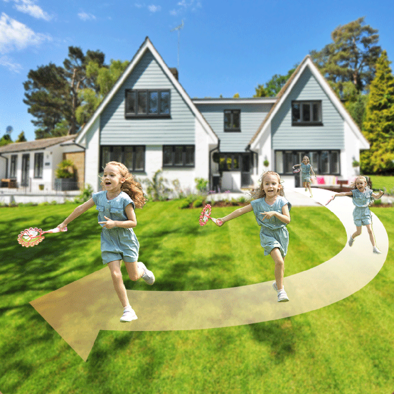 Dreame Navo Care SE 1 Outcam utendørskamera med solcellepanel – hvit