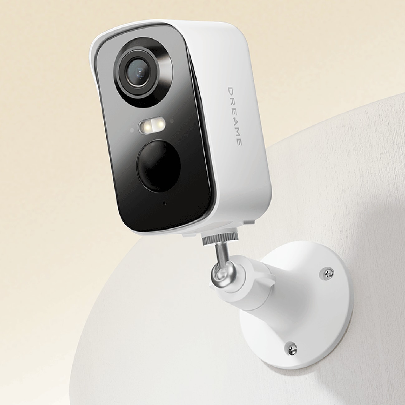 Dreame Navo Care SE 1 Outcam utendørskamera med solcellepanel – hvit