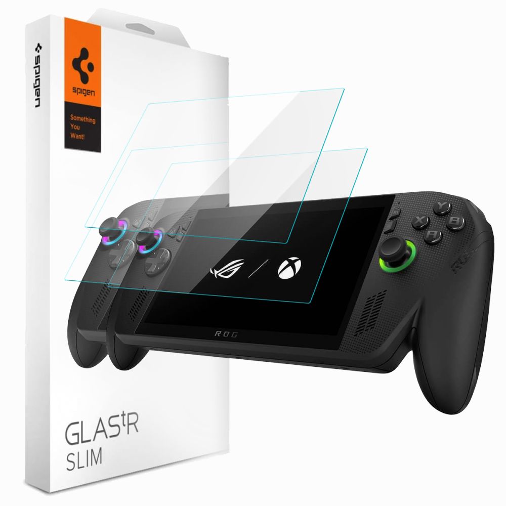 Spigen Glas.tR Slim herdet glass 2-pakning til ROG Xbox Ally X/Ally/ROG Ally/MSI Claw 7 AI+
